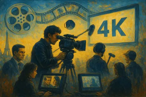 L'évolution technologique du cinéma français, de l'argentique à la 4K en 2025