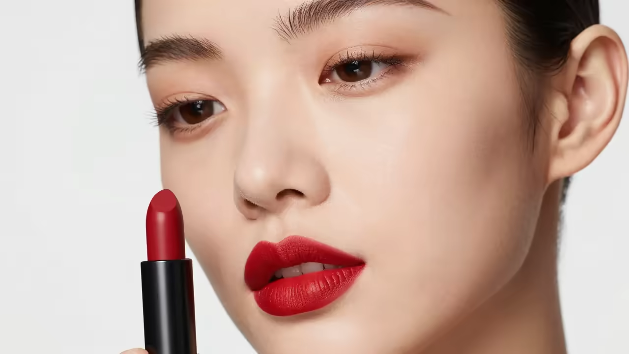 Bouche mordue tendance 2026 effet lèvres mordues cerise