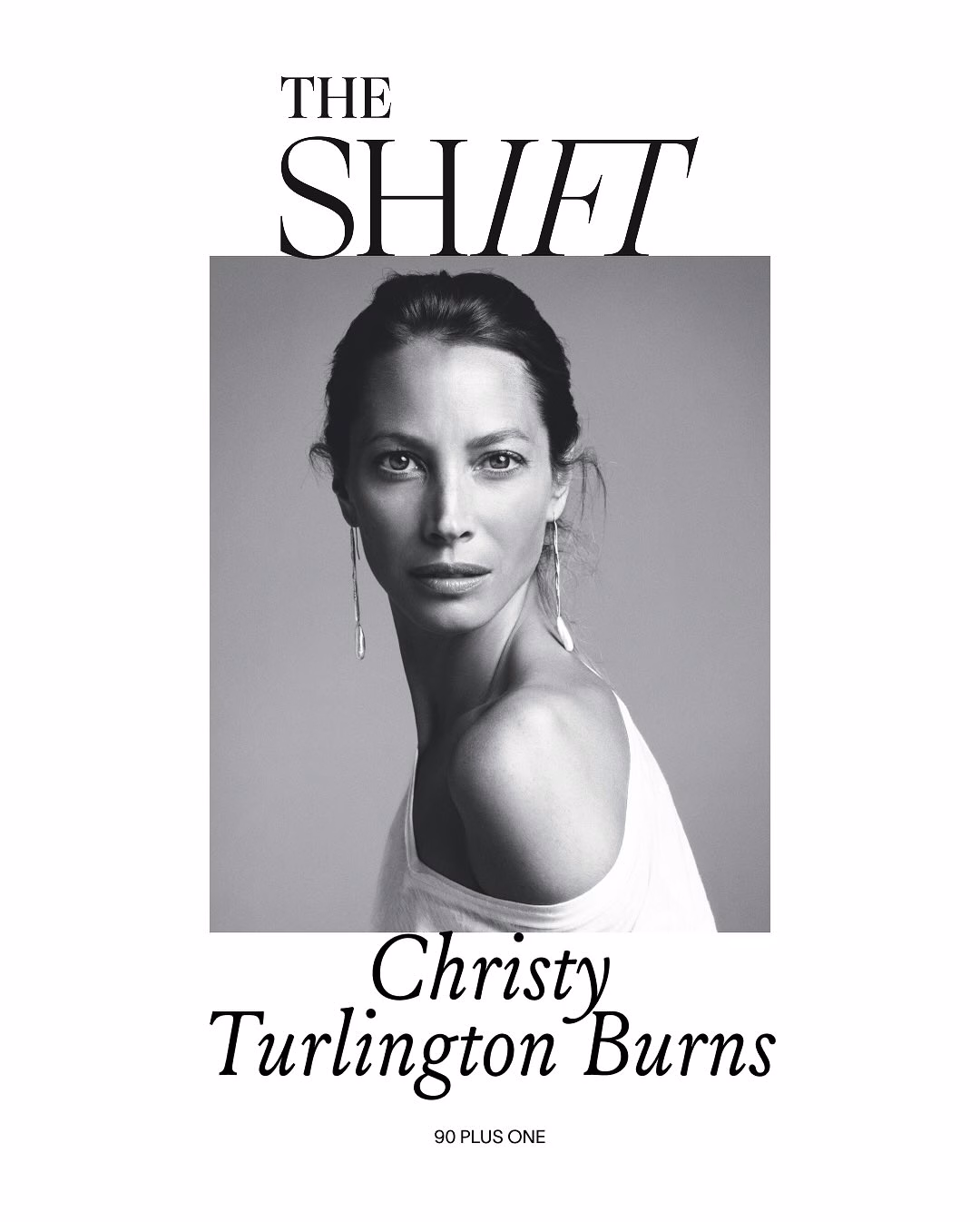 Christy Turlington lors d'un défilé haute couture années 1990